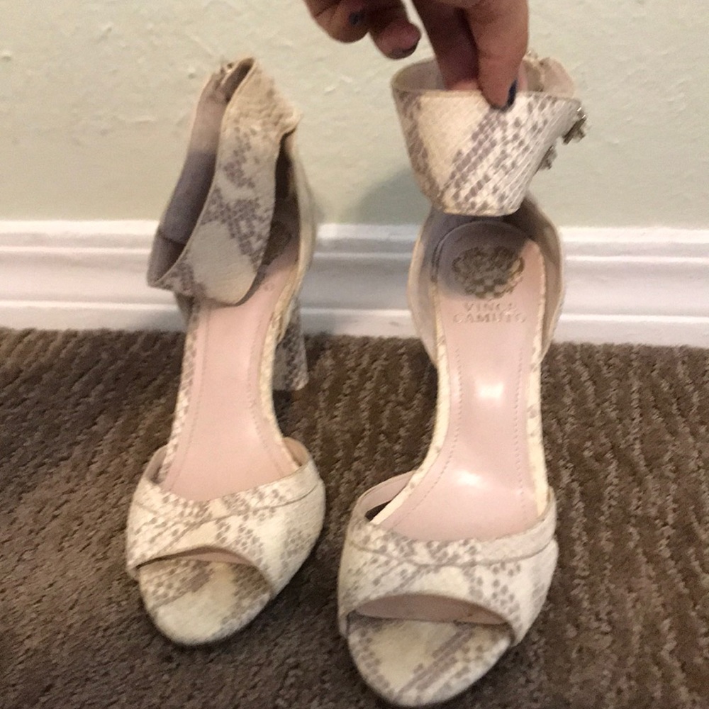 Snake skin heels